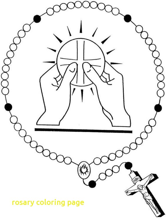 Rosary Coloring Page With 29 Rosary Coloring Pages Heart 564x746 Rosary Coloring Page With 29 Rosary Coloring Pages Heart