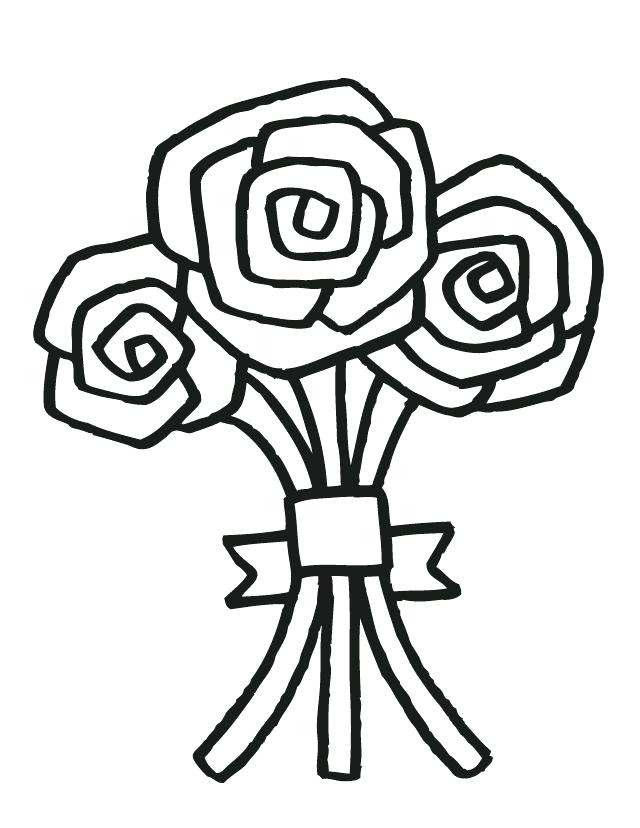 640x828 Best Wedding Coloring Pages Flower Bouquet Plus Wedding Coloring