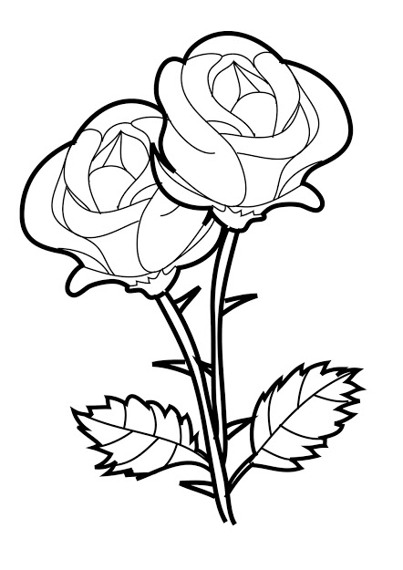 Rose Bush Coloring Pages at GetColorings.com | Free printable colorings ...