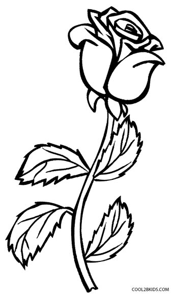 Printable Rose Coloring Pages For Kids Cool2bkids Happy Rose 346x581 Printable Rose Coloring Pages For Kids Cool2bkids Happy Rose