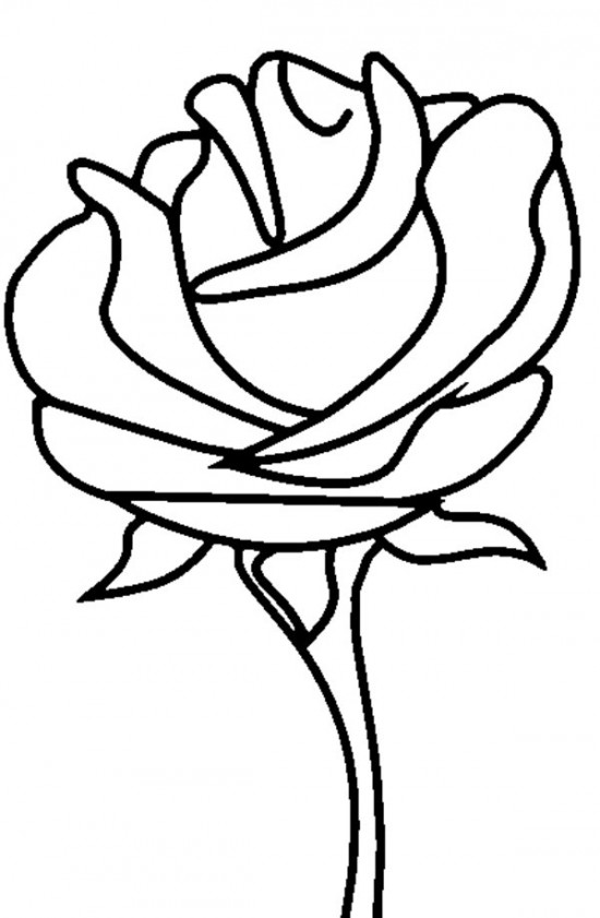 Shining Inspiration Coloring Pages Draw A Rose For Kids 550x841 Shining Inspiration Coloring Pages Draw A Rose For Kids