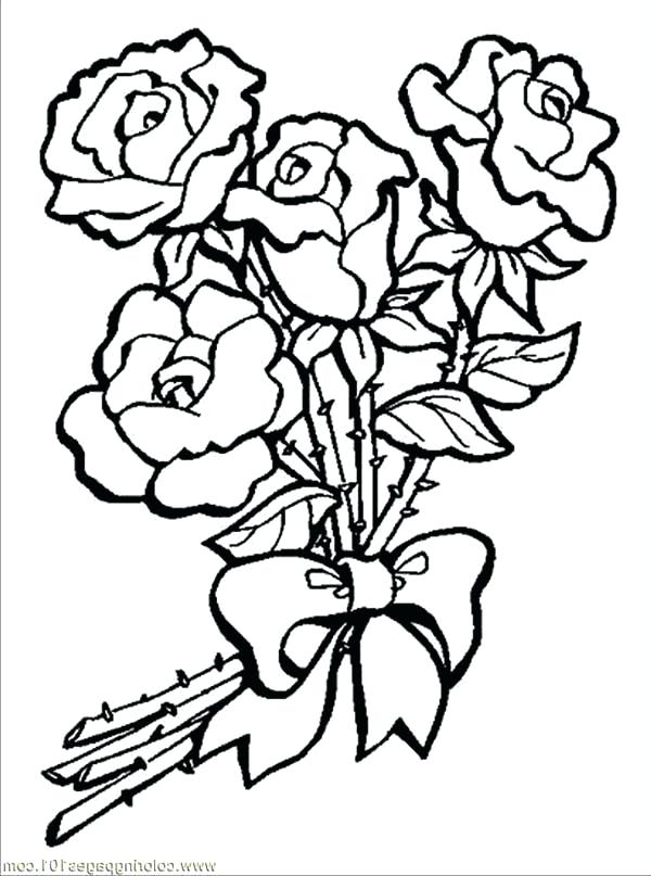 Printable Rose Coloring Pages Lovely Rose Flower Coloring Pages 600x807 Printable Rose Coloring Pages Lovely Rose Flower Coloring Pages
