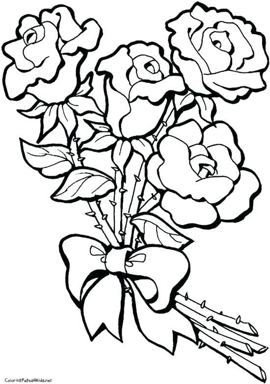 Rose Flower Coloring Pages at GetColorings.com | Free printable ...