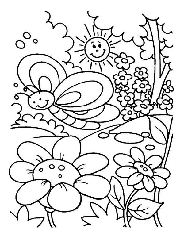Rose Garden Coloring Pages at GetColorings.com | Free printable