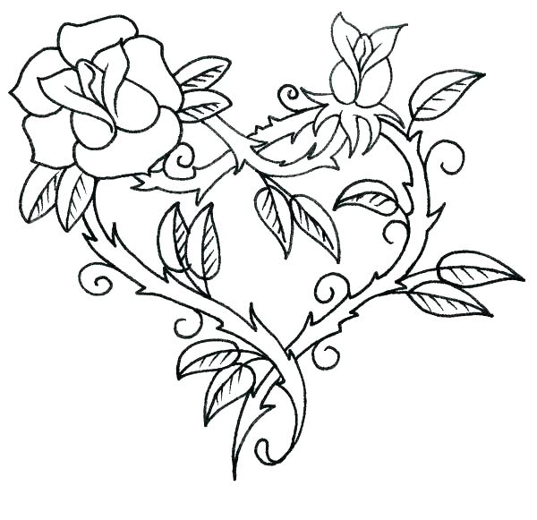 Rose Garden Coloring Pages at GetColorings.com | Free printable ...