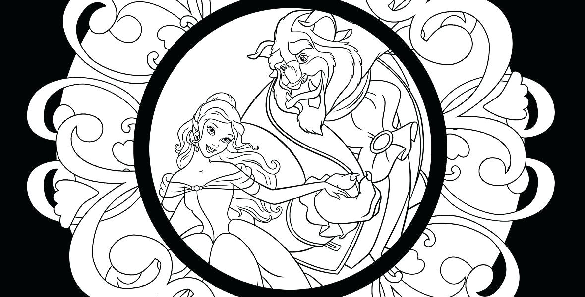 Beauty And Beast Coloring Pages Belle And Beast In 1180x600 Beauty And Beast Coloring Pages Belle And Beast In