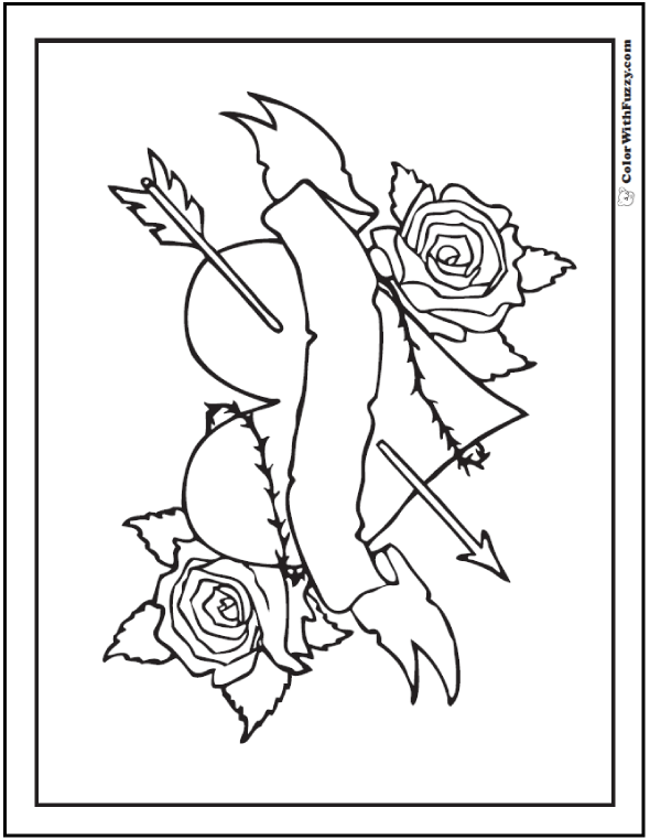 590x762 Heart And Rose Coloring Pages 73 Rose Coloring Pages Customize Pdf