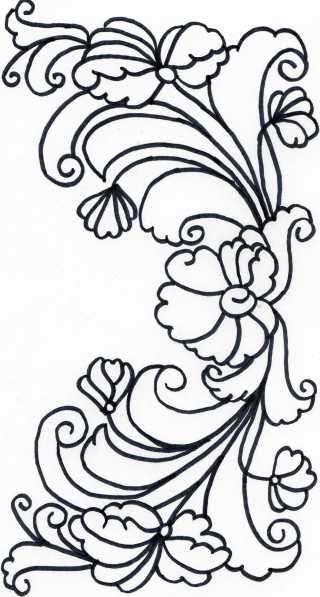 Rosemaling Coloring Pages