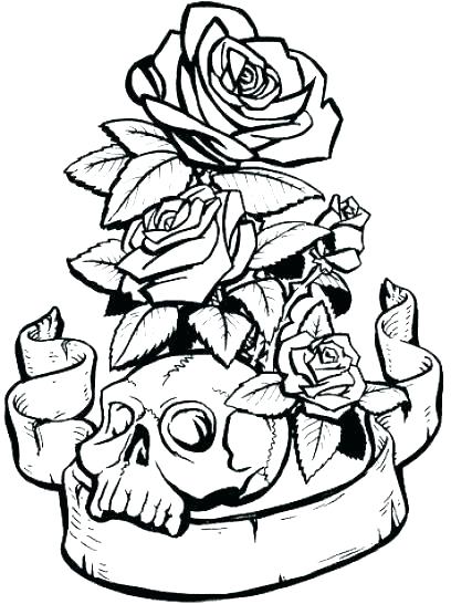 408x546 Sugar Skulls And Roses Coloring Pages Coloring Pages Sugar Skulls
