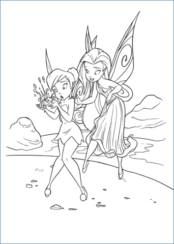 342x480 Vidia Tinkerbell Queen Clarion Coloring Pages