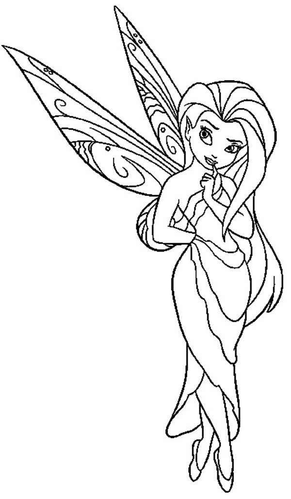 600x1029 Pixie Fairies Coloring Pages