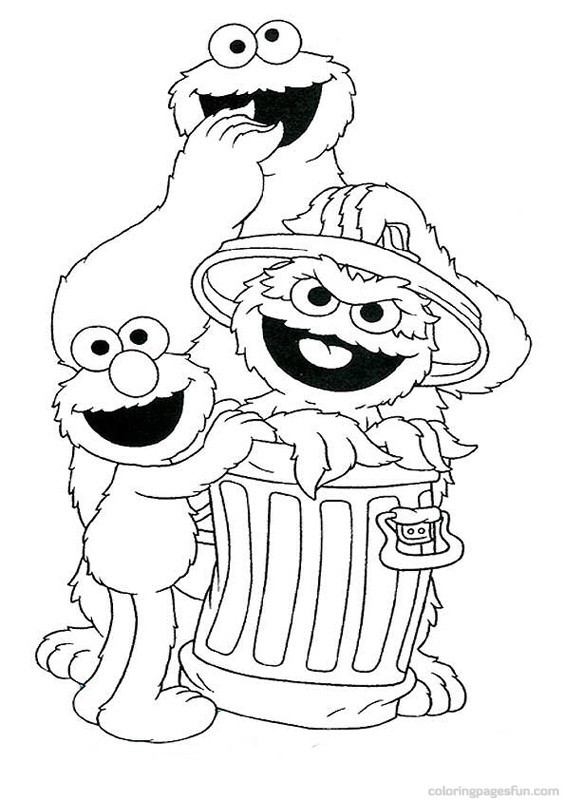565x800 Sesame Street Coloring Pages
