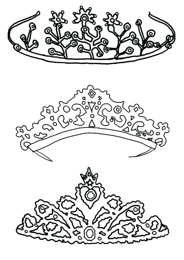 600x844 Crown Coloring Page Tiara Coloring Page Crown Coloring Pages Type