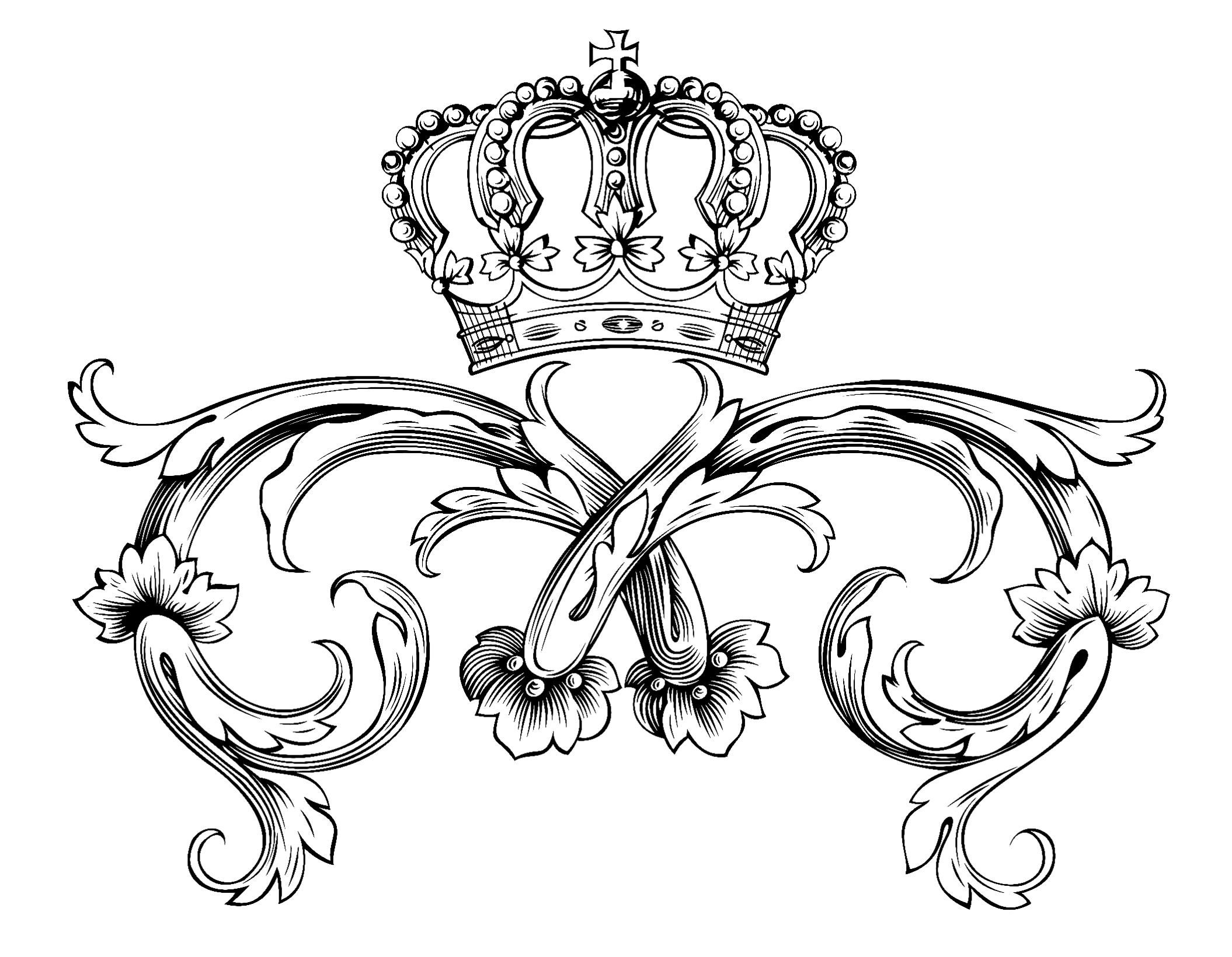 2110x1641 Free Coloring Page Coloring Adult Symbol Royal Crown By Dl1on
