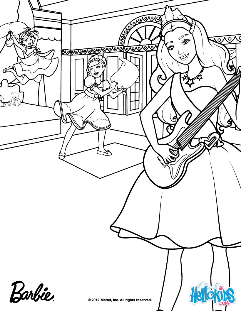 820x1060 Barbie The Princess Amp The Popstar Coloring Pages