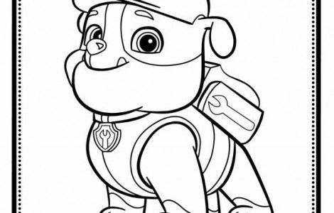 Rubble Paw Patrol Coloring Page 02 2 Color Cute 470x300 Rubble Paw Patrol Coloring Page 02 2 Color Cute