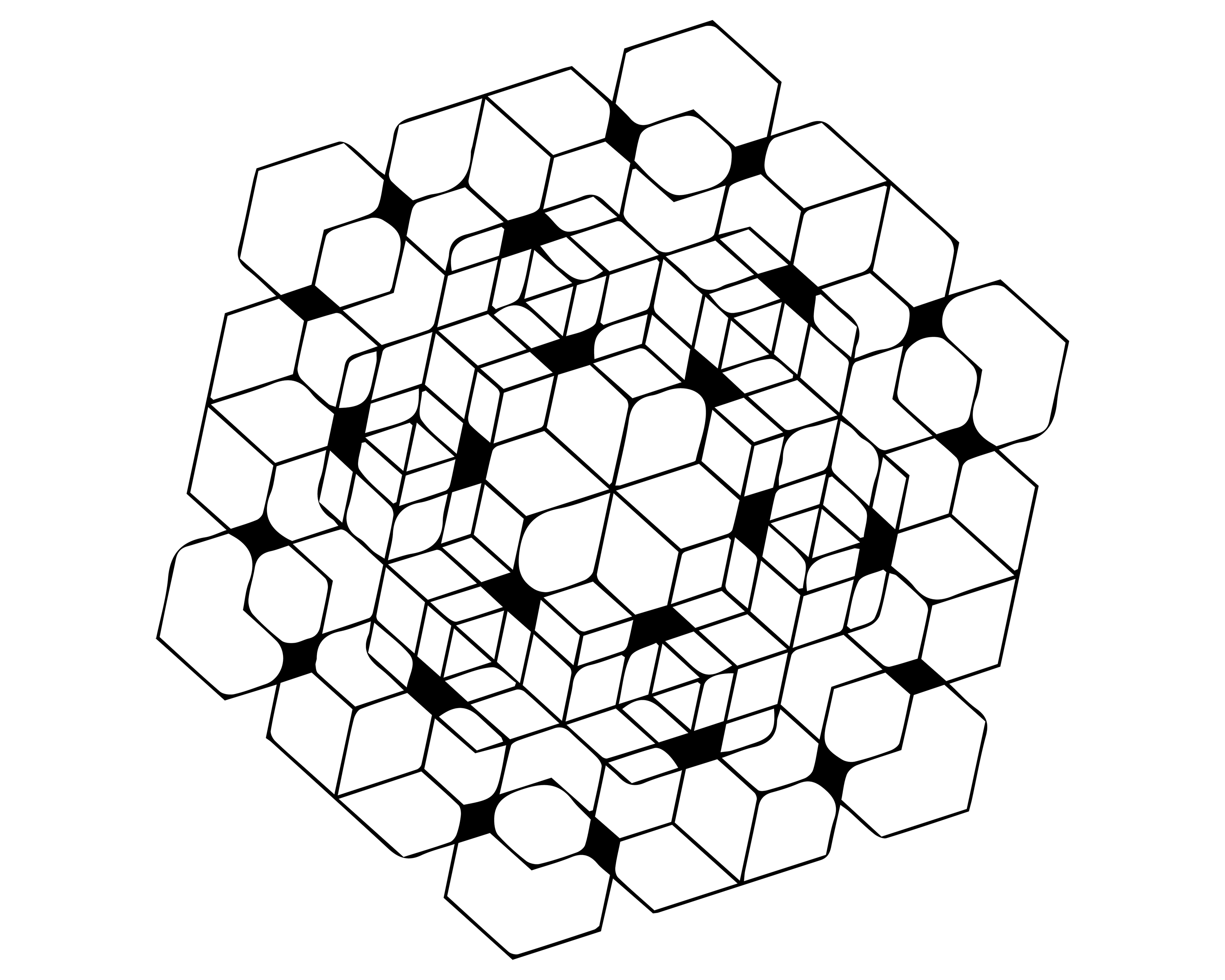 Realistic Abstract Design 3d Coloring Pages 3000x2400 Realistic Abstract Design 3d Coloring Pages