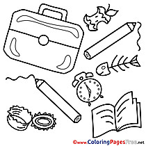 School Colouring Pages 210x210 School Colouring Pages