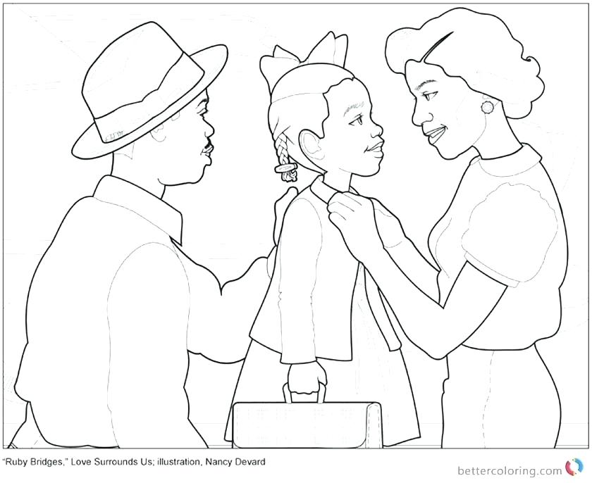 Ruby Bridges Coloring Page Coloring Page Commission Jasmine 840x686 Ruby Bridges Coloring Page Coloring Page Commission Jasmine