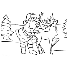 Rudolf The Rednosed Reindeer Coloring Pages