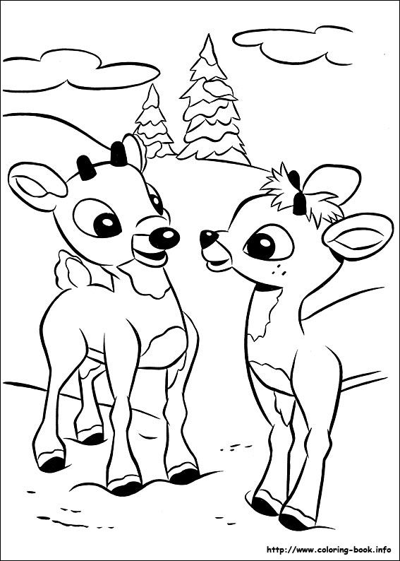 567x794 Rudolph The Red Nosed Reindeer Coloring Picture Coloring Pages