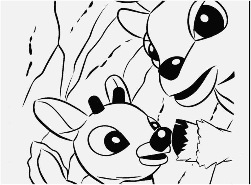 827x609 A Good Concept Reindeer Coloring Pages Most Important