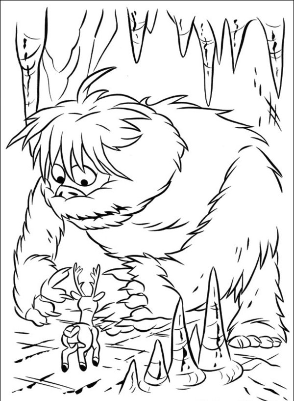 600x816 Abominable Snowman Coloring Pages