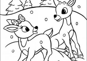 Rudolph The Red Nosed Reindeer Coloring Pages 296x210 Rudolph The Red Nosed Reindeer Coloring Pages