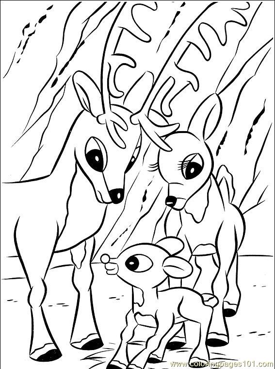 Rudolph 001 (3) Coloring Page 567x760 Rudolph 001 (3) Coloring Page