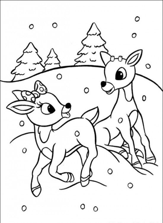 Rudolph Coloring Pages Rudolph The Red Nosed Christmas Reindeer 550x749 Rudolph Coloring Pages Rudolph The Red Nosed Christmas Reindeer
