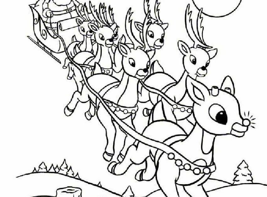 35 Rudolph Red Nosed Reindeer Coloring Pages, Printable Rudolph 850x630 35 Rudolph Red Nosed Reindeer Coloring Pages, Printable Rudolph
