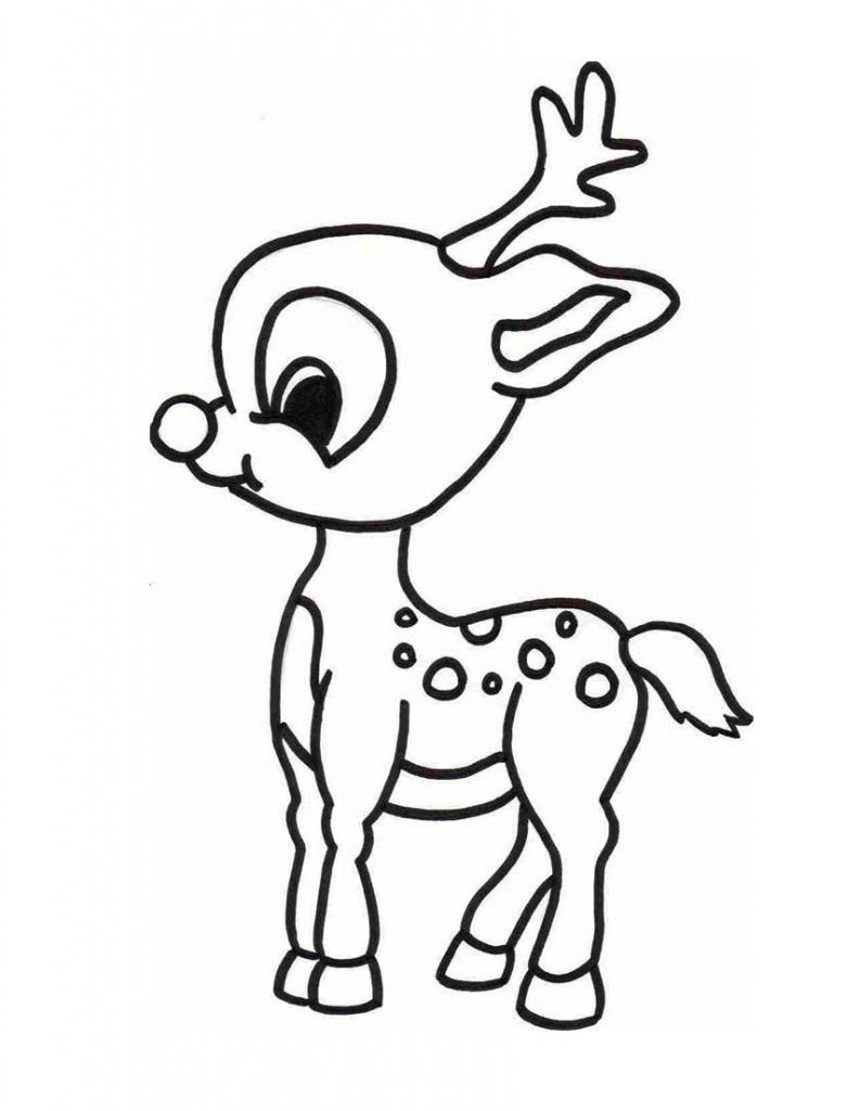 793x1024 Rudolph Coloring Pages