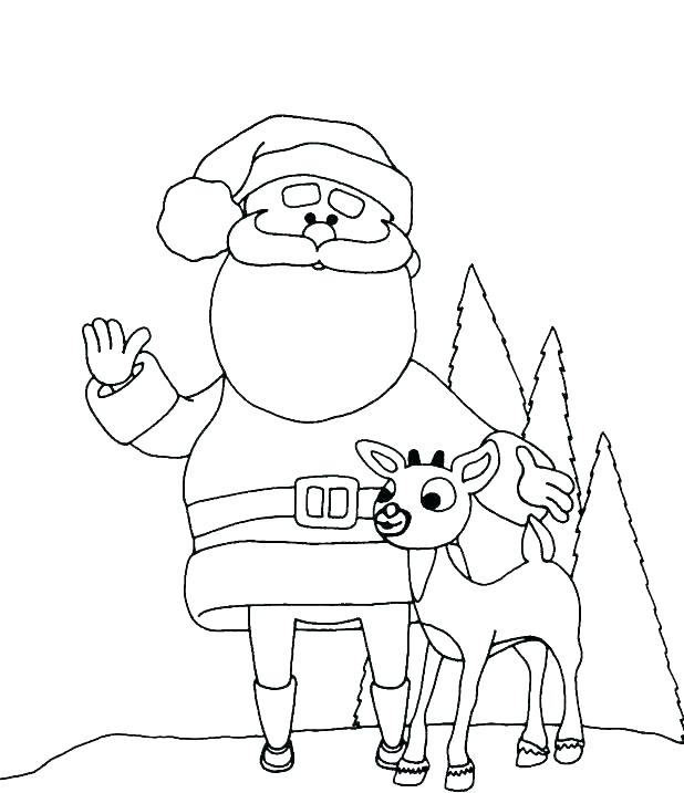 618x717 Rudolph Printable Coloring Pages Coloring Pages Of Reindeer