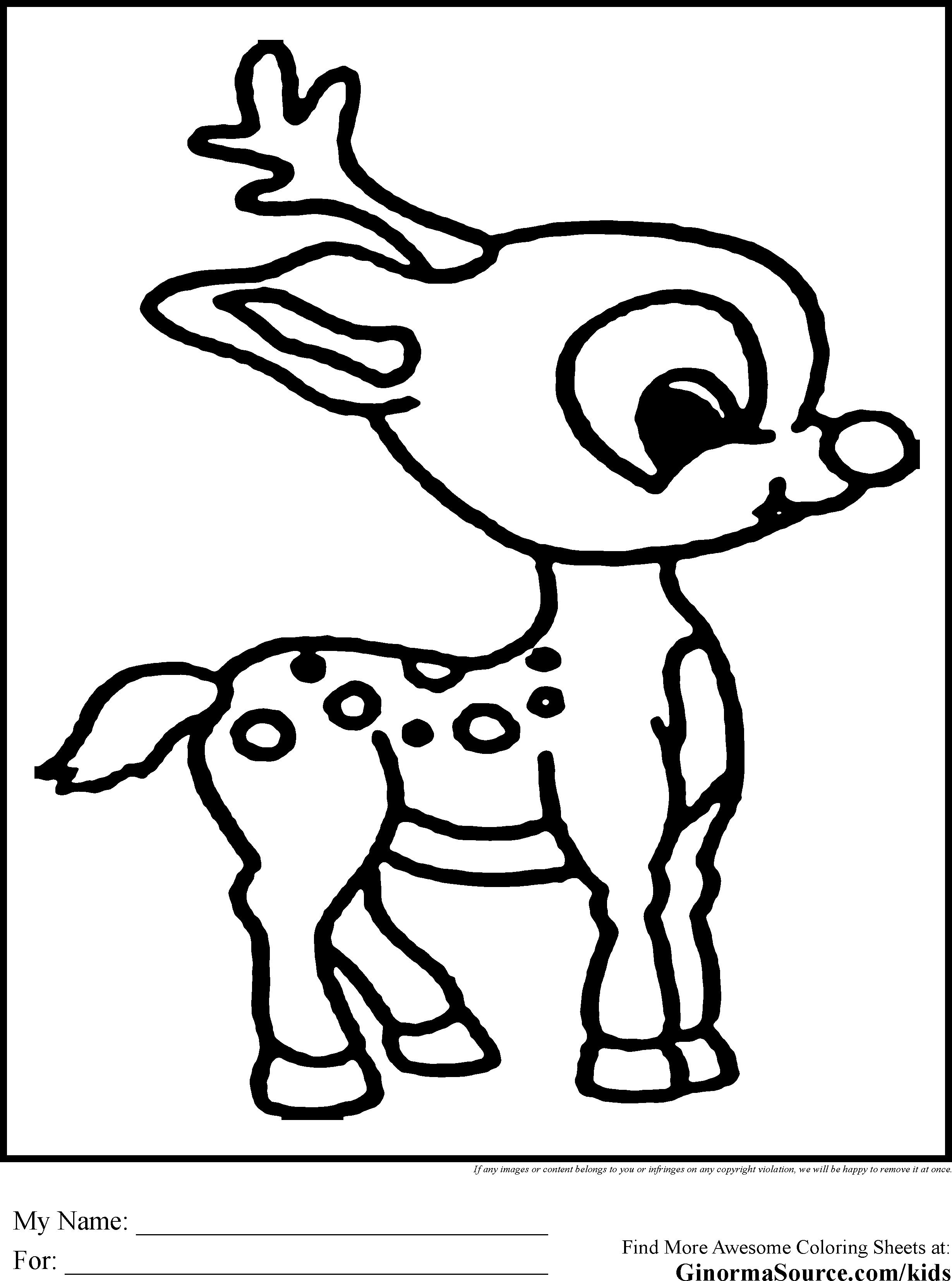 2459x3310 24 Rudolf Coloring Pages Rudolph Color Az