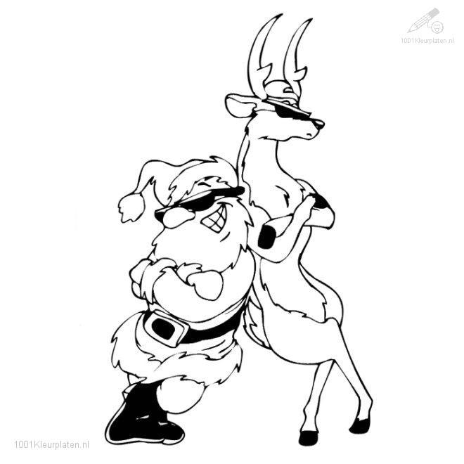 Rudolph Reindeer Coloring Pages