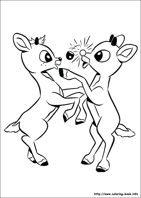 Rudolph The Red Nosed Reindeer Coloring Page Marvelous The Red 567x794 Rudolph The Red Nosed Reindeer Coloring Page Marvelous The Red