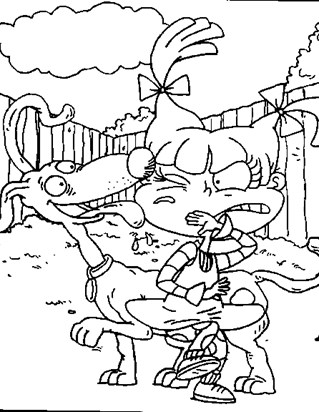 319x412 Fantastic Rugrats Angelica Coloring Pages Images