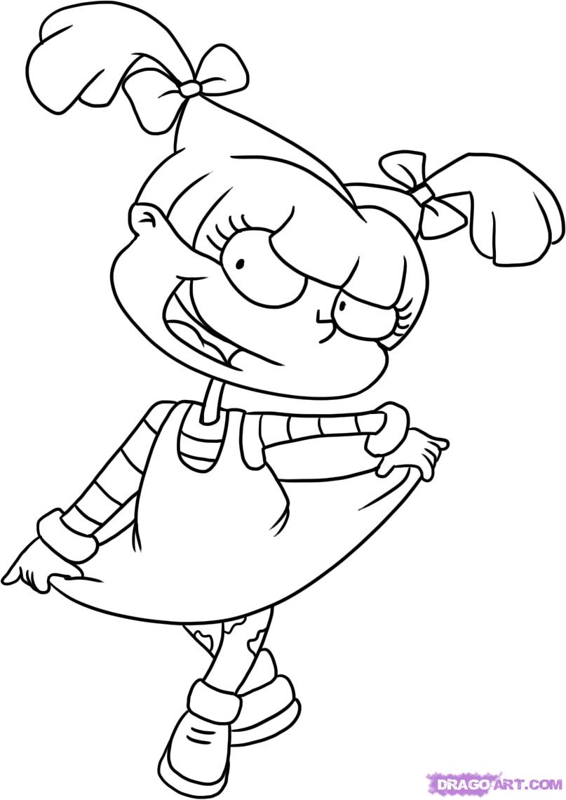 807x1140 Rugrats Angelica Coloring Pages