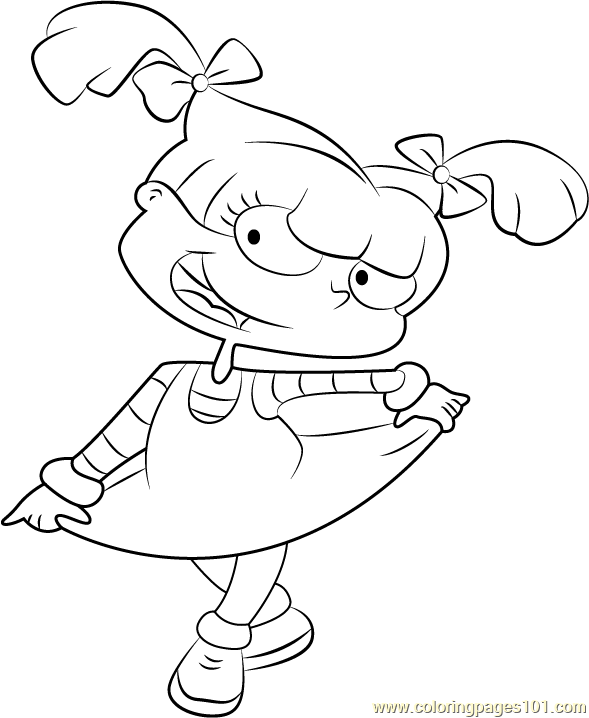 589x718 Angelica Pickles Coloring Page