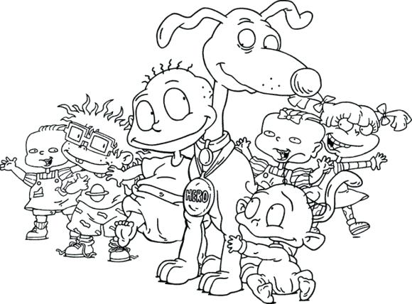 580x428 Awesome Rugrats Coloring Pages Rugrats Coloring Page Free
