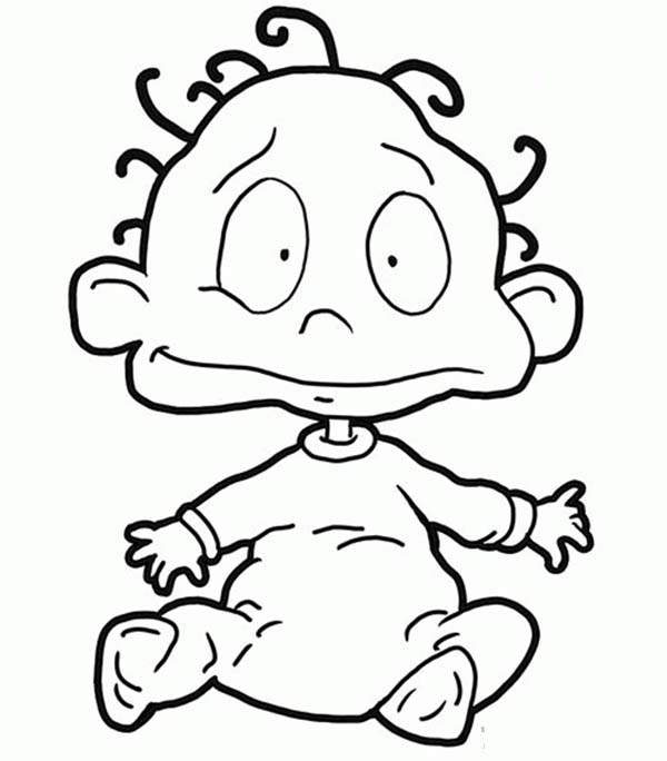 600x684 Dil Pickles From The Rugrats Coloring Page Color Luna