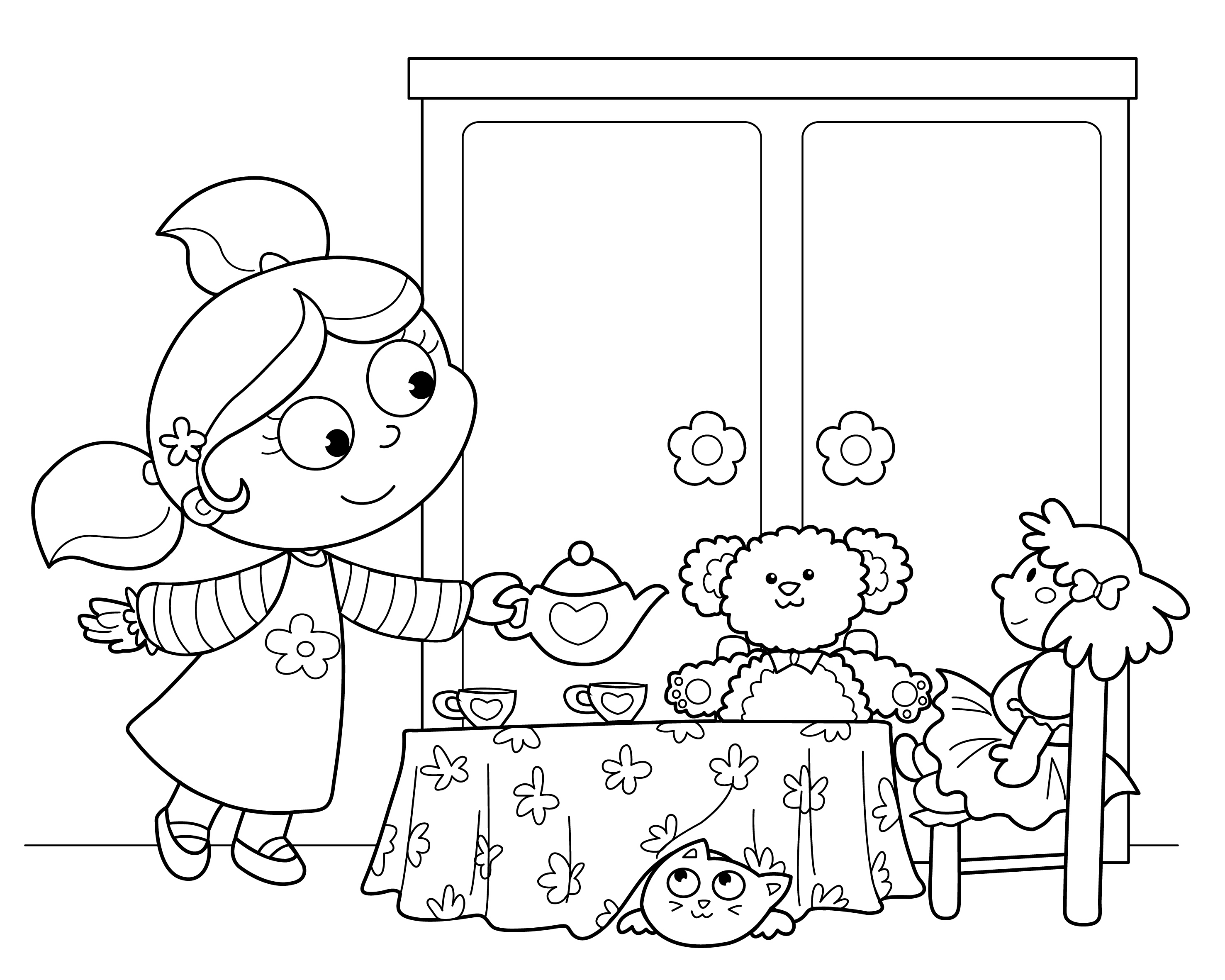2953x2362 Awesome Back To School Funny Ruler Coloring Page For Kids