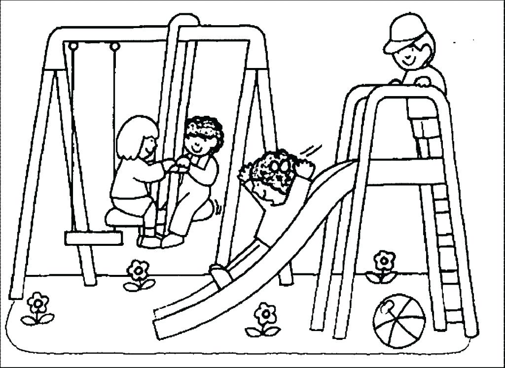 Playground Coloring Pages Large Size Of Playground Coloring Pages 1024x747 Playground Coloring Pages Large Size Of Playground Coloring Pages