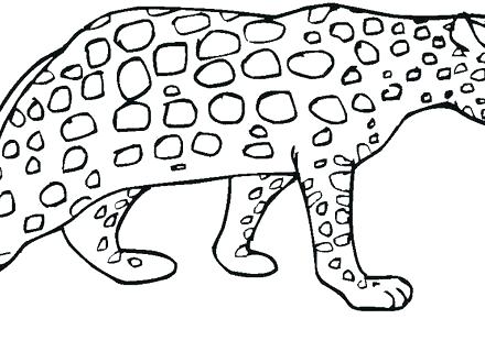 440x330 Cheetah Coloring Pages Little Baby Cheetah Coloring Page Cheetah