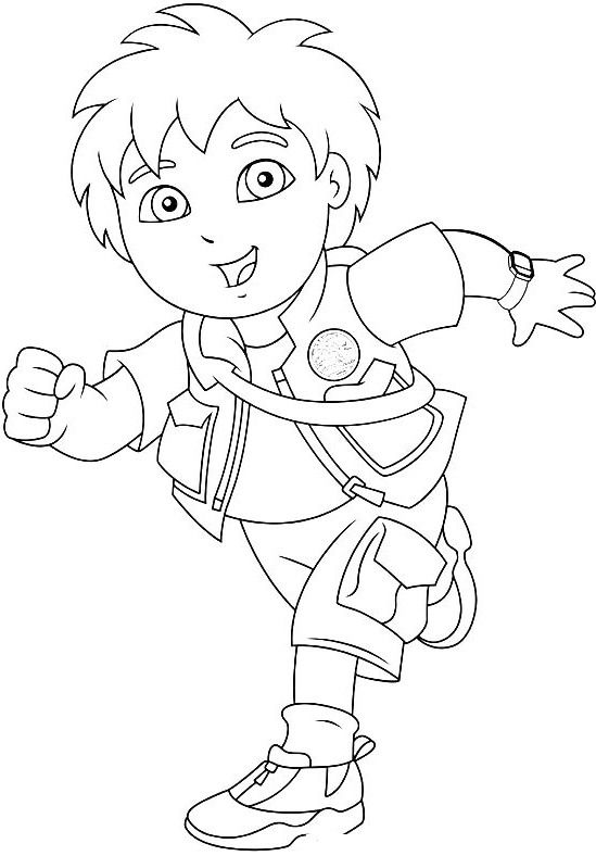 Pictures Go Diego Running Coloring Pages 549x788 Pictures Go Diego Running Coloring Pages
