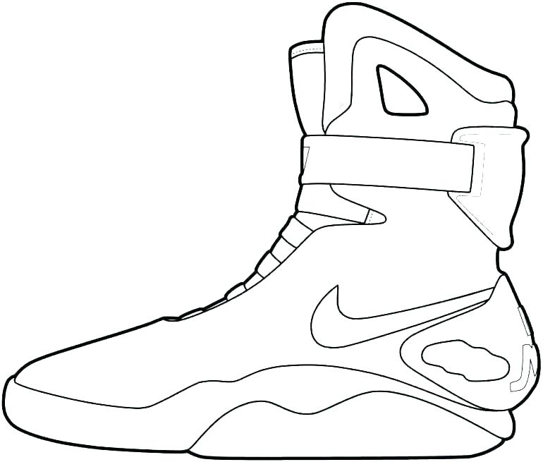 770x655 Air Jordan Coloring Pages Free Running Shoes Coloring Pages Enjoy