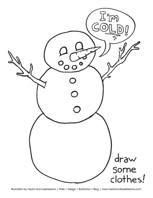Free Christmas Coloring Sheets 500x647 Free Christmas Coloring Sheets