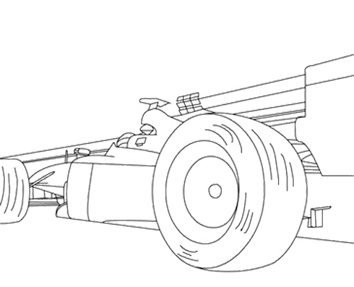 Track Racing Car Coloring Page 500x405 Track Racing Car Coloring Page