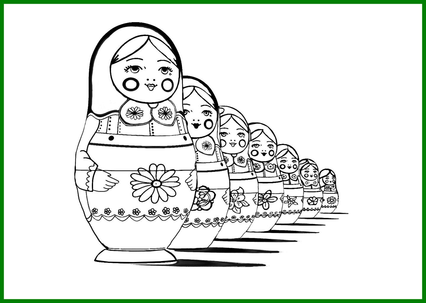 Best Russian Dolls Coloring Pages For Adults Justcolor Pics 1442x1026 Best Russian Dolls Coloring Pages For Adults Justcolor Pics