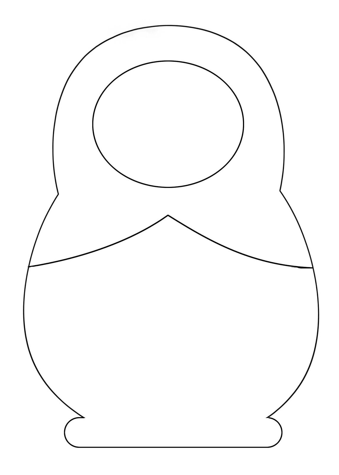 1143x1600 Russian Nesting Dolls Template